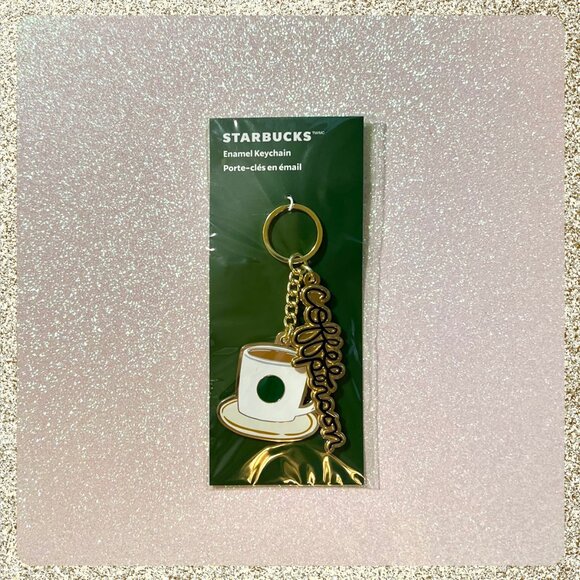 🎄☕ NWT 2025 Starbucks Enameled Metal "Coffee Person" Keychain - Picture 5 of 6